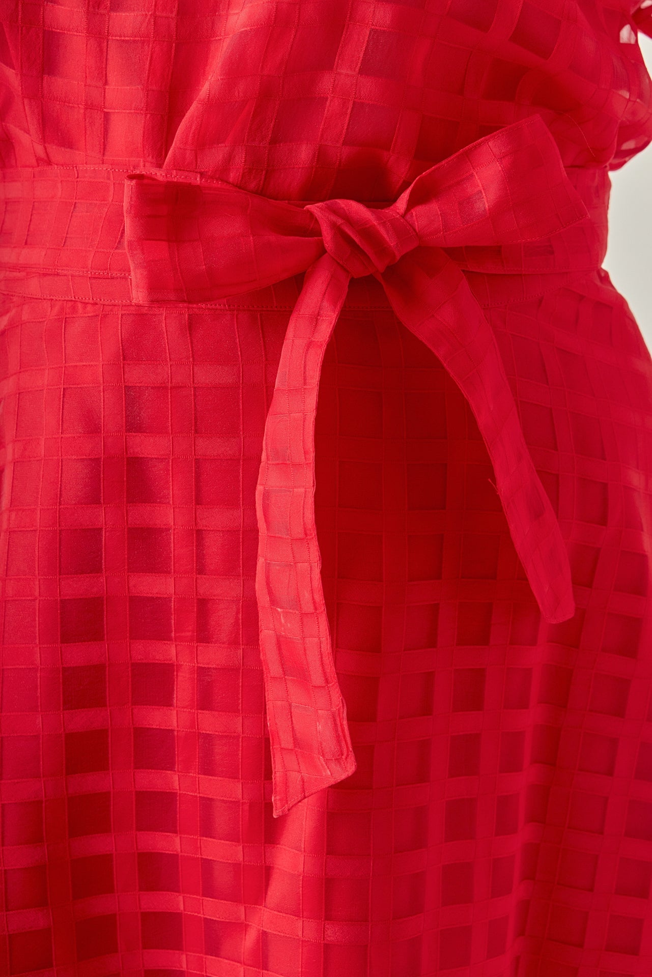 ENGLISH FACTORY - Plus Size Plaid Organza Fit & Flare Midi Skirt - SKIRTS available at Objectrare