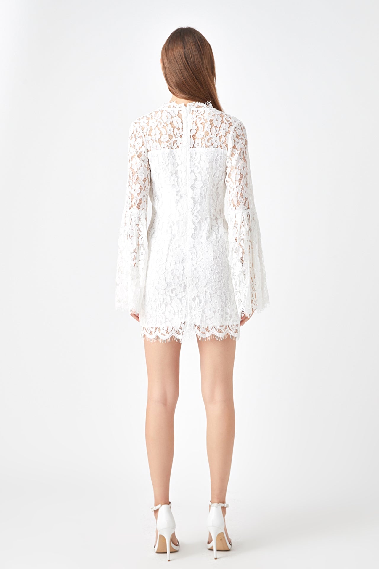 ENDLESS ROSE - Endless Rose - Bell Sleeve V-Neck Lace Dress - DRESSES available at Objectrare