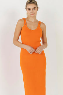 ENDLESS ROSE - Double Shoulder Strap Cropped Knit Cami Top - CAMI TOPS & TANK available at Objectrare
