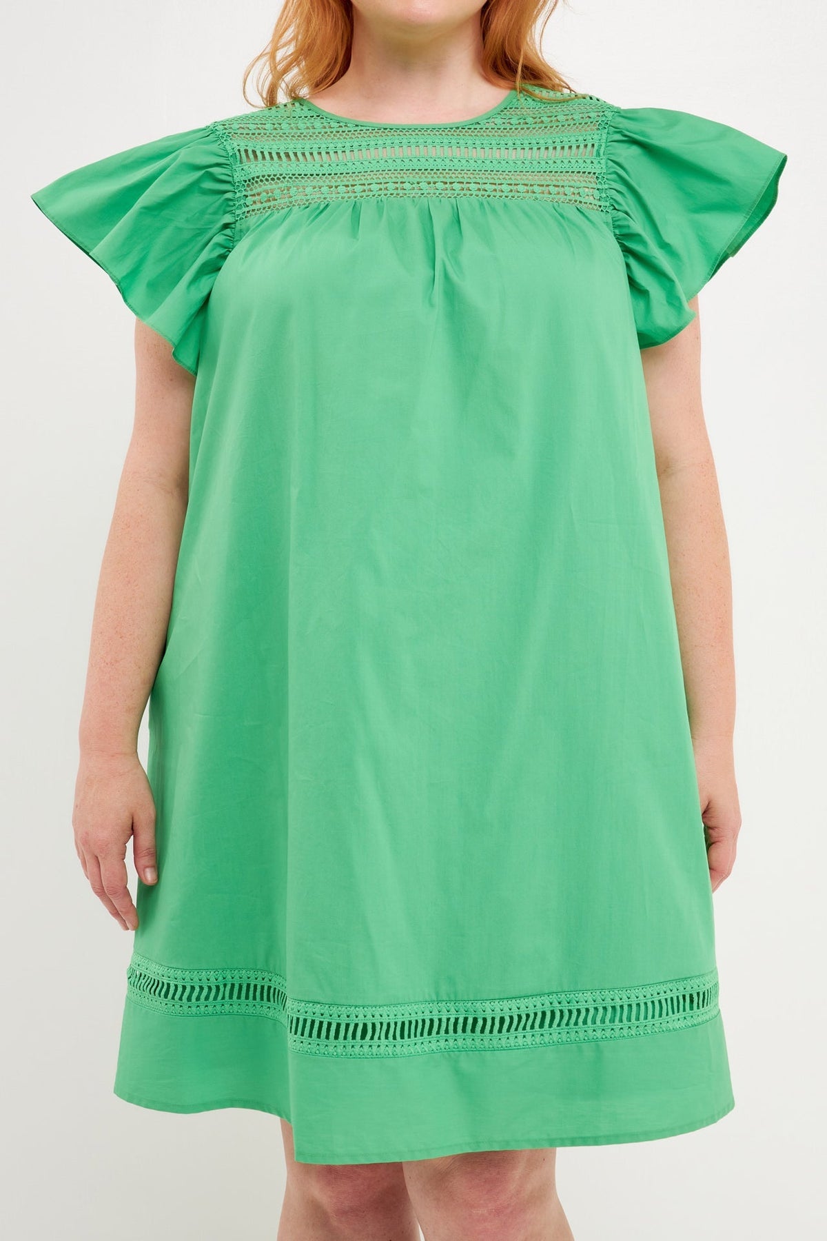 ENGLISH FACTORY - Flutter Sleeve Mini Dress - DRESSES available at Objectrare