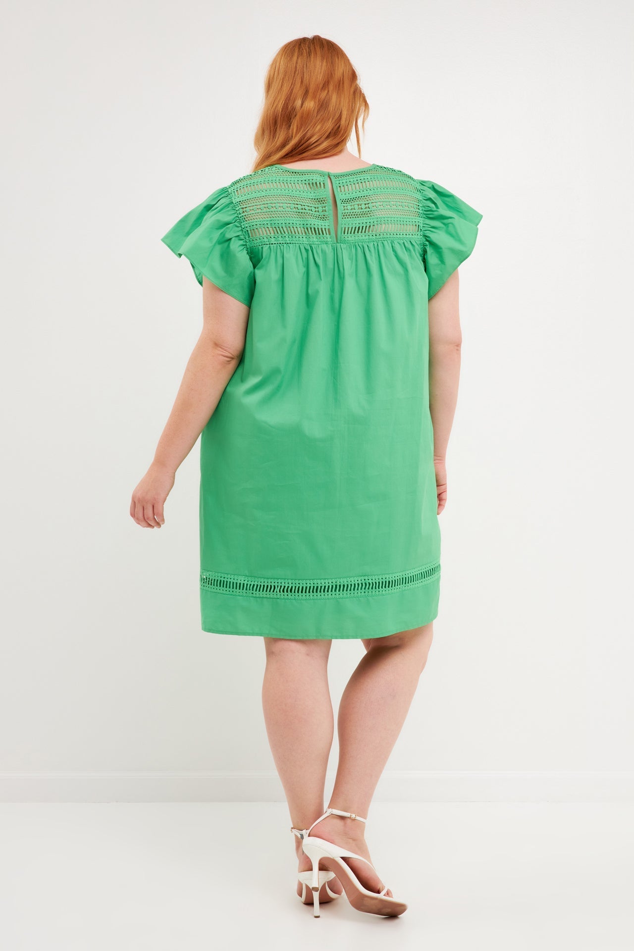 ENGLISH FACTORY - Flutter Sleeve Mini Dress - DRESSES available at Objectrare
