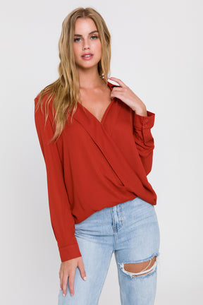 ENDLESS ROSE - Wrap Blouse - TOPS available at Objectrare