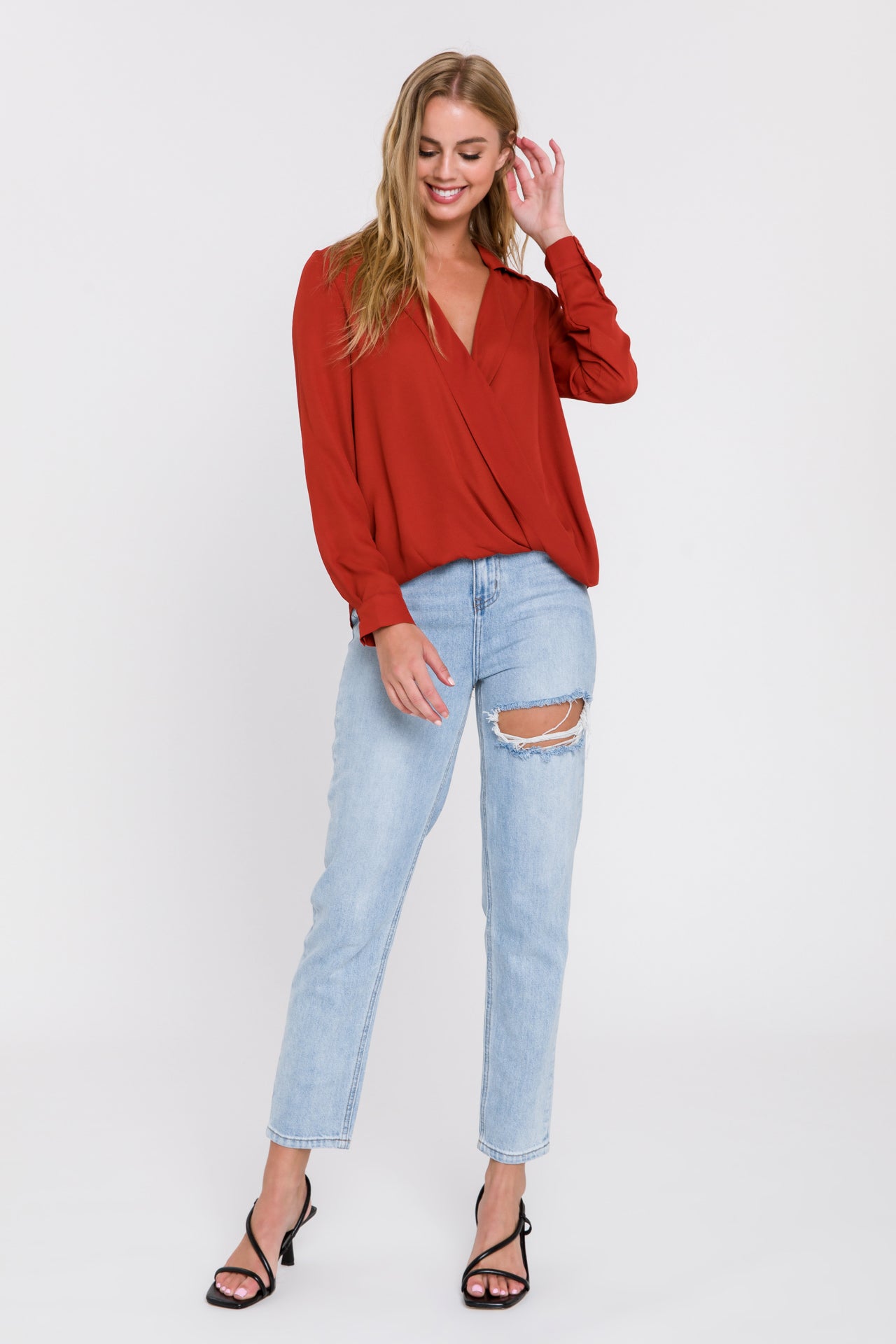 ENDLESS ROSE - Wrap Blouse - TOPS available at Objectrare