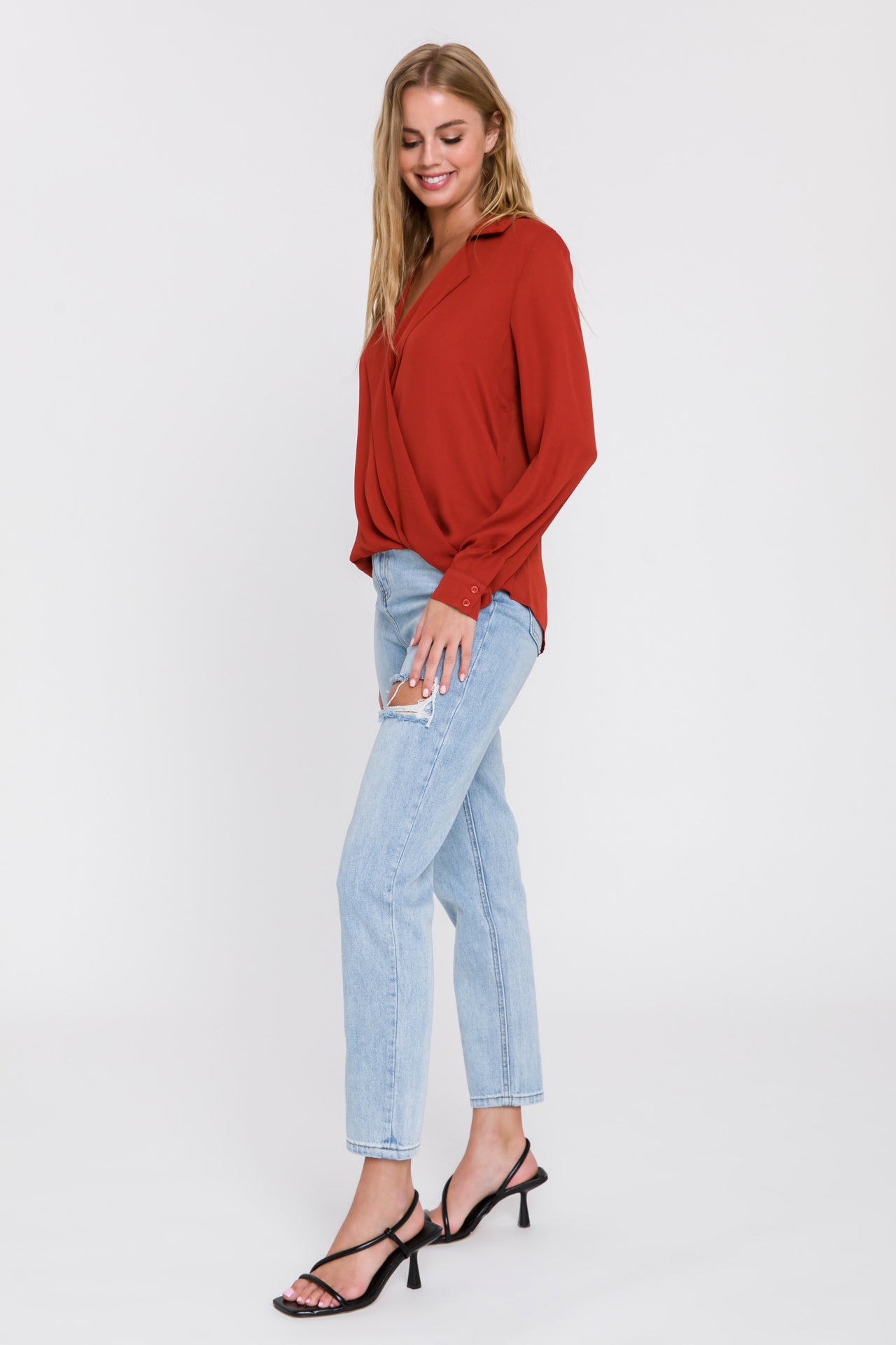 ENDLESS ROSE - Wrap Blouse - TOPS available at Objectrare