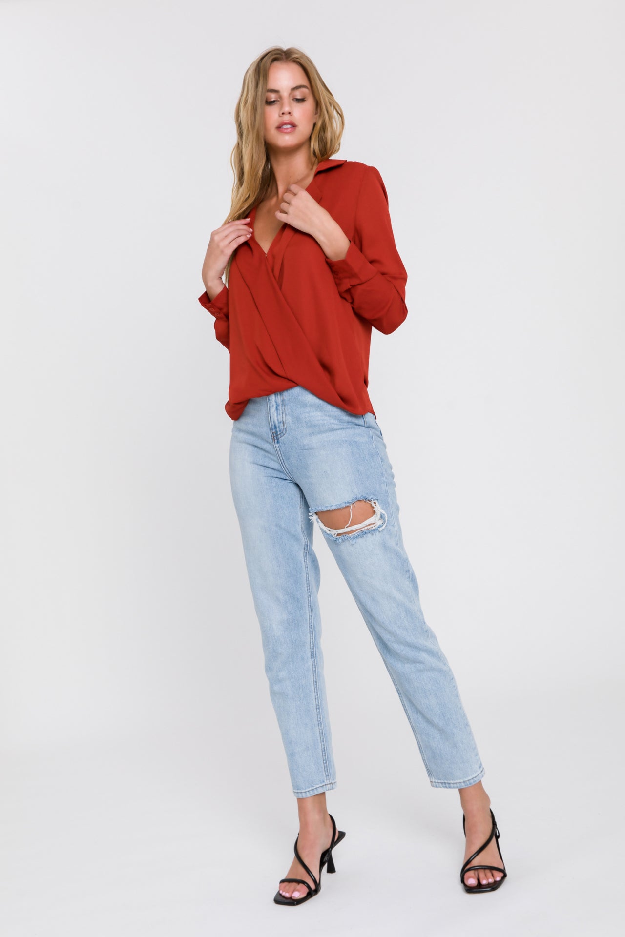 ENDLESS ROSE - Wrap Blouse - TOPS available at Objectrare