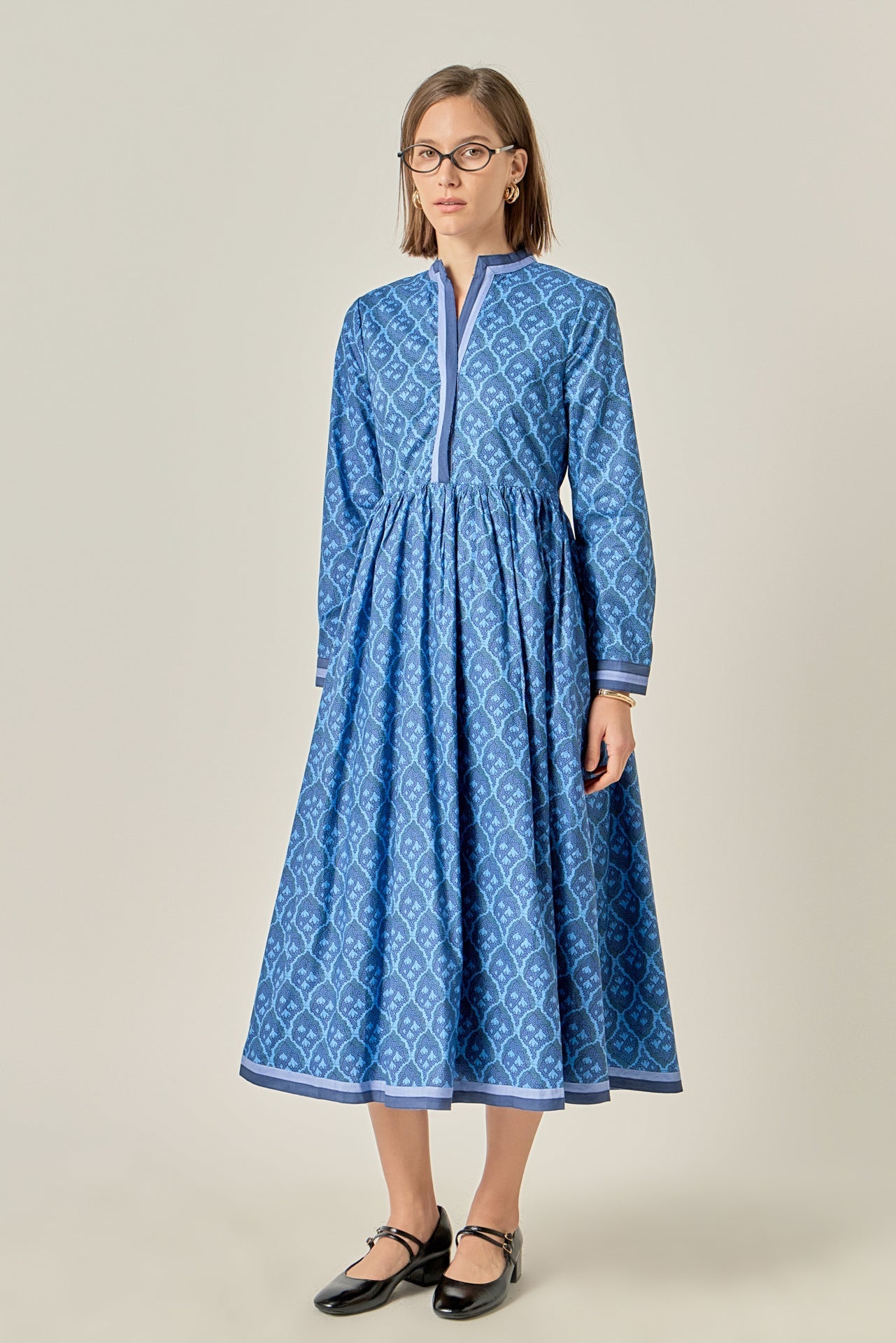 ENGLISH FACTORY - Stripe Trim Maxi Dress - DRESSES available at Objectrare