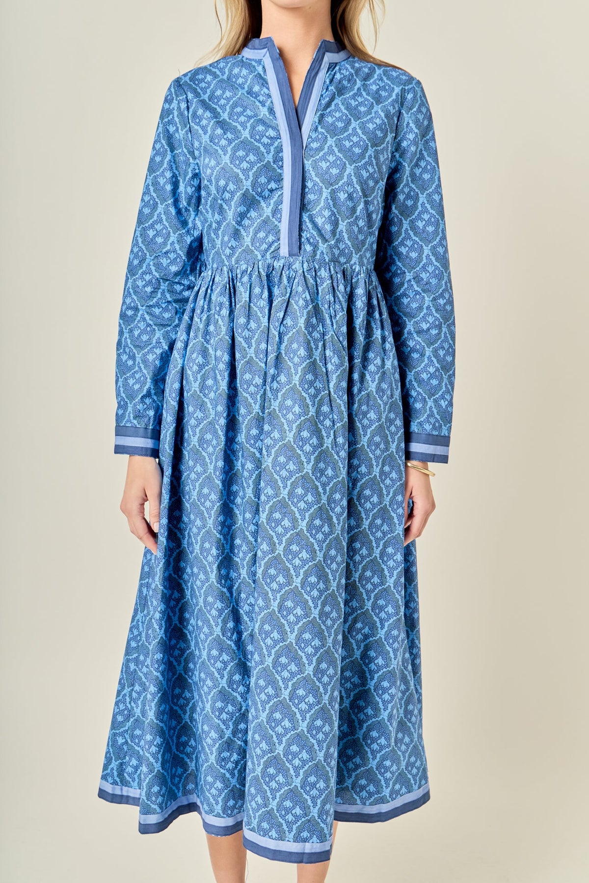 ENGLISH FACTORY - Stripe Trim Maxi Dress - DRESSES available at Objectrare