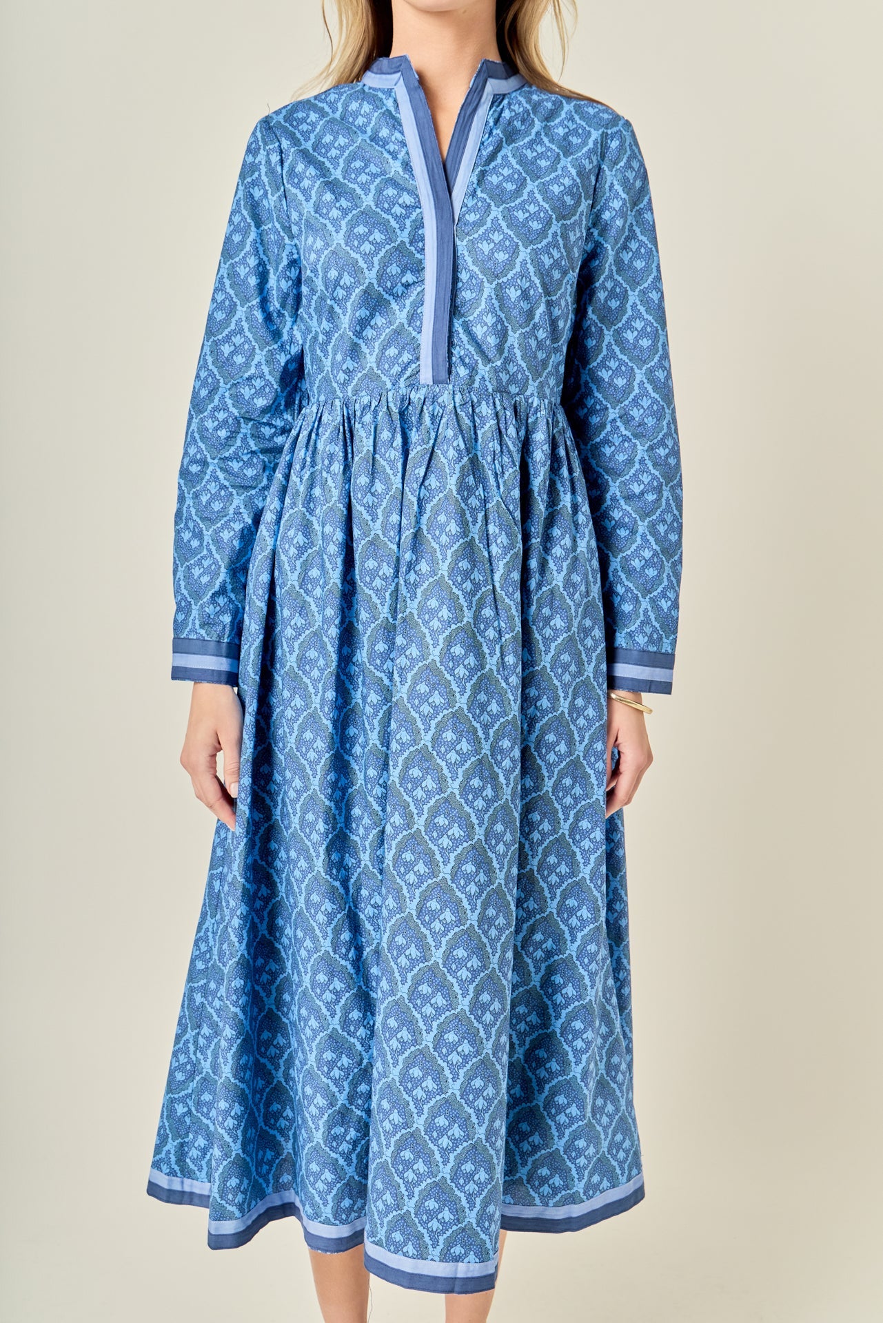 ENGLISH FACTORY - Stripe Trim Maxi Dress - DRESSES available at Objectrare