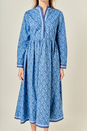 ENGLISH FACTORY - Stripe Trim Maxi Dress - DRESSES available at Objectrare
