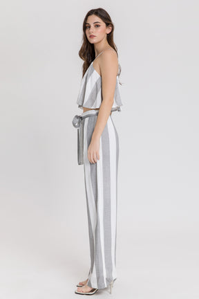 Striped Guacho Pants With Tie