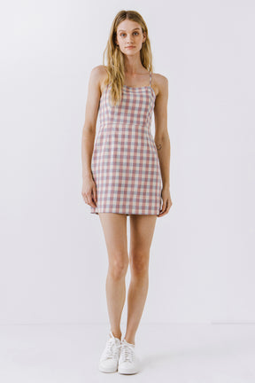 AFTER MARKET - After Market - Gingham Mini Dress - DRESSES available at Objectrare