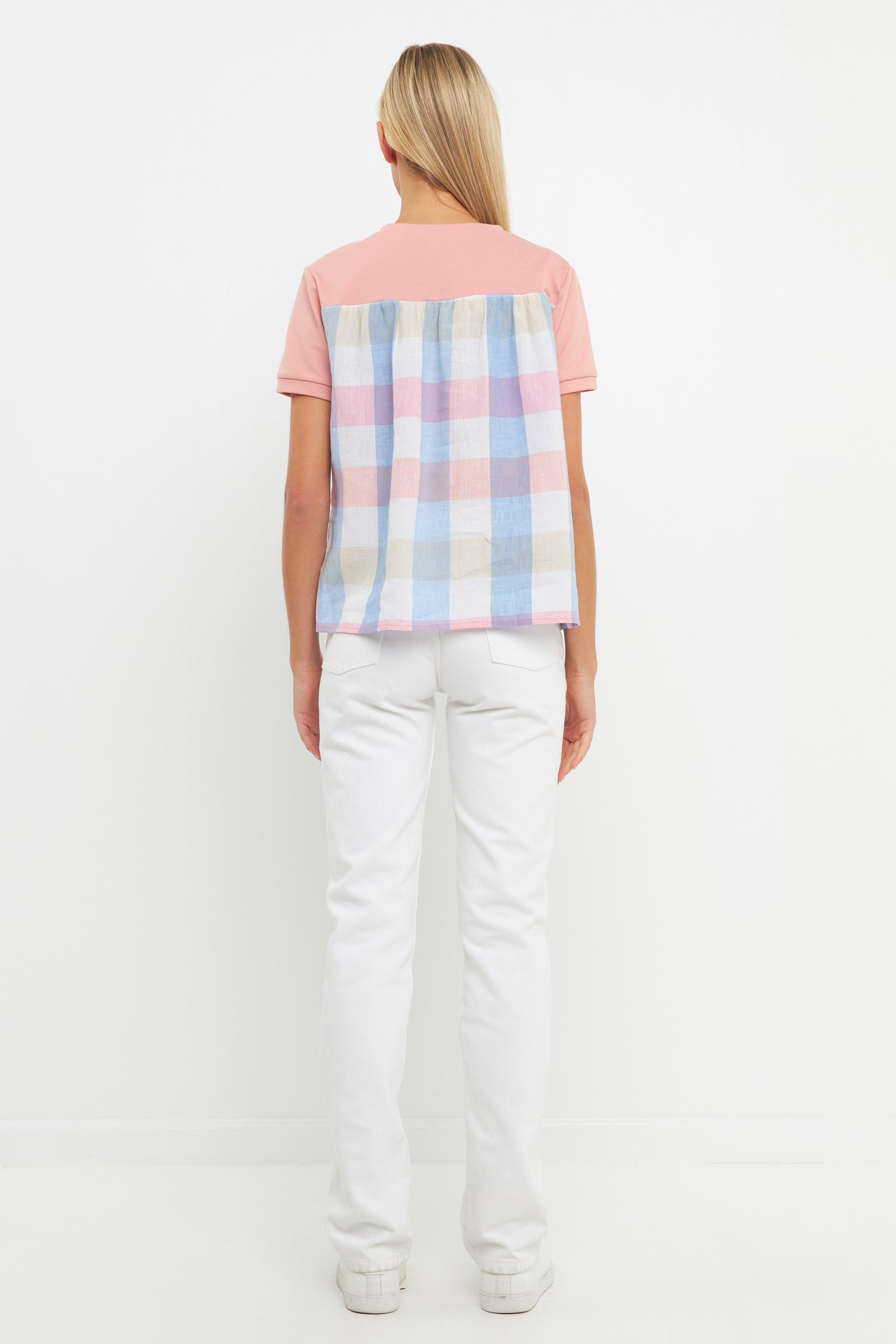 ENGLISH FACTORY - English Factory - Gingham Combo Top - TOPS available at Objectrare