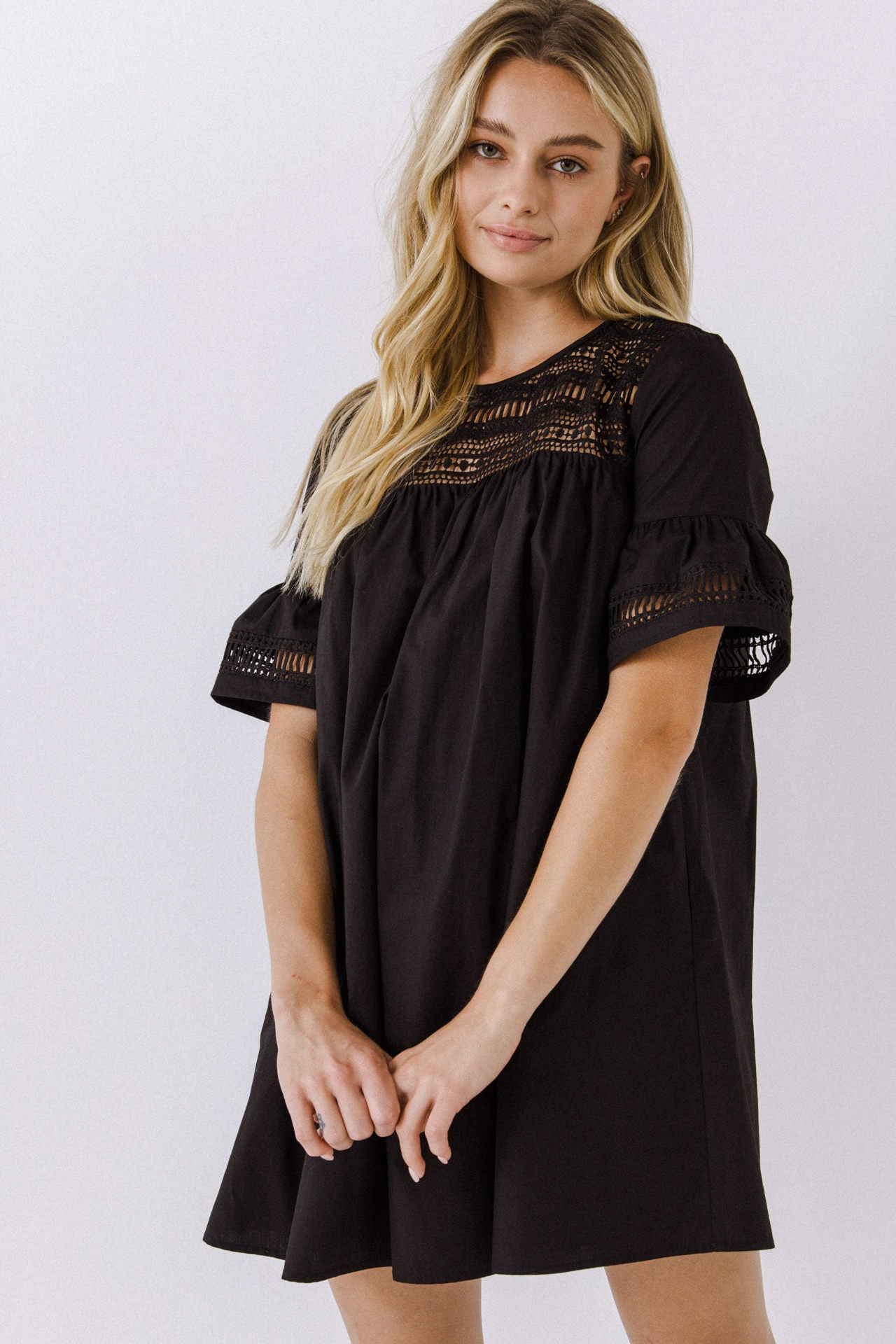 Lace Detail Mini Dress