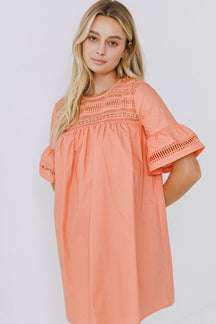 Lace Detail Mini Dress