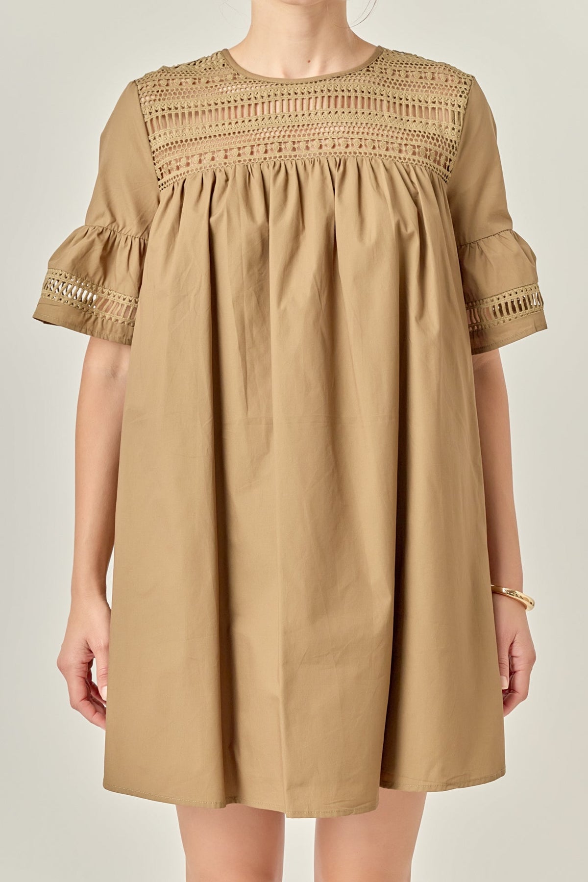Lace Detail Mini Dress