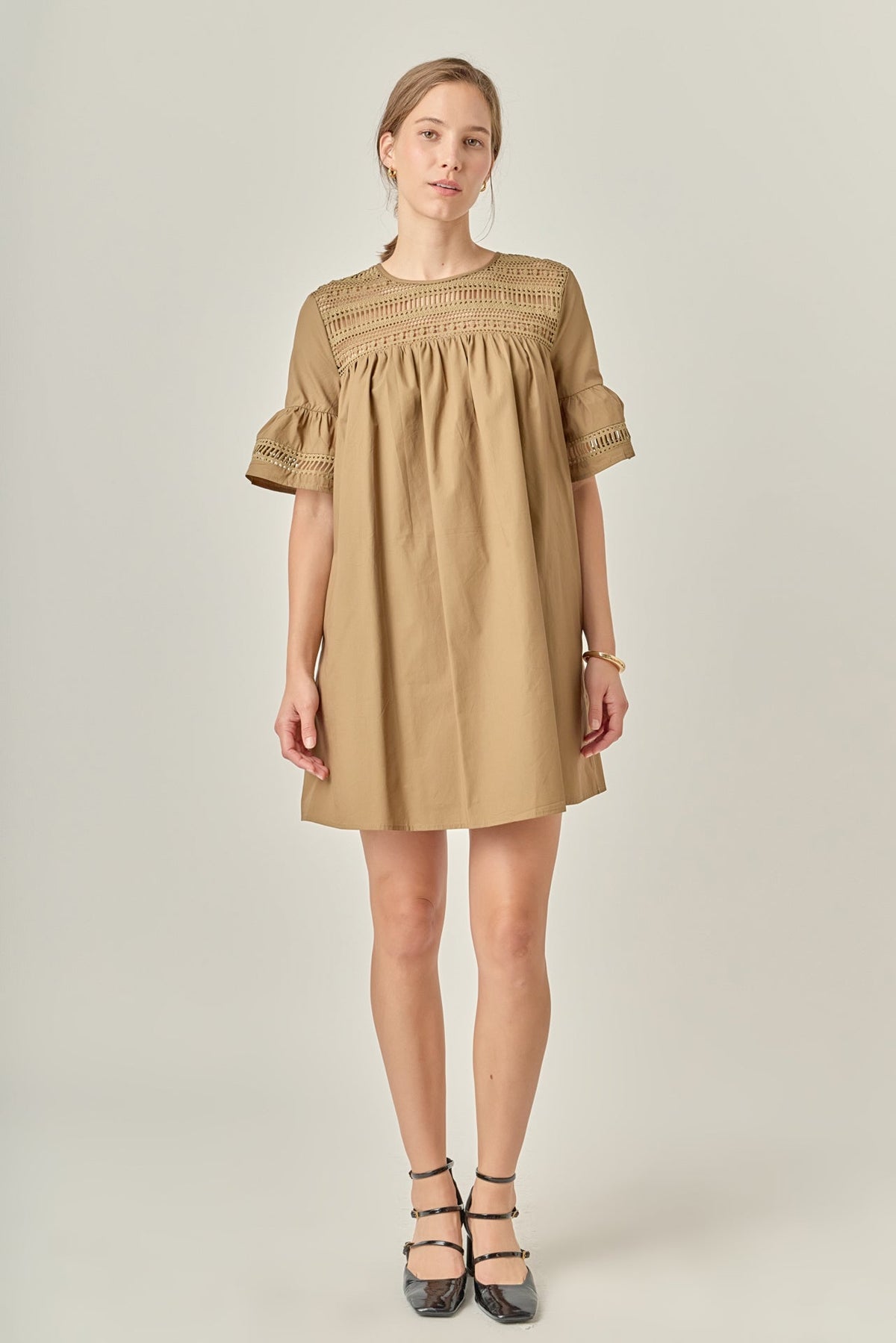 Lace Detail Mini Dress