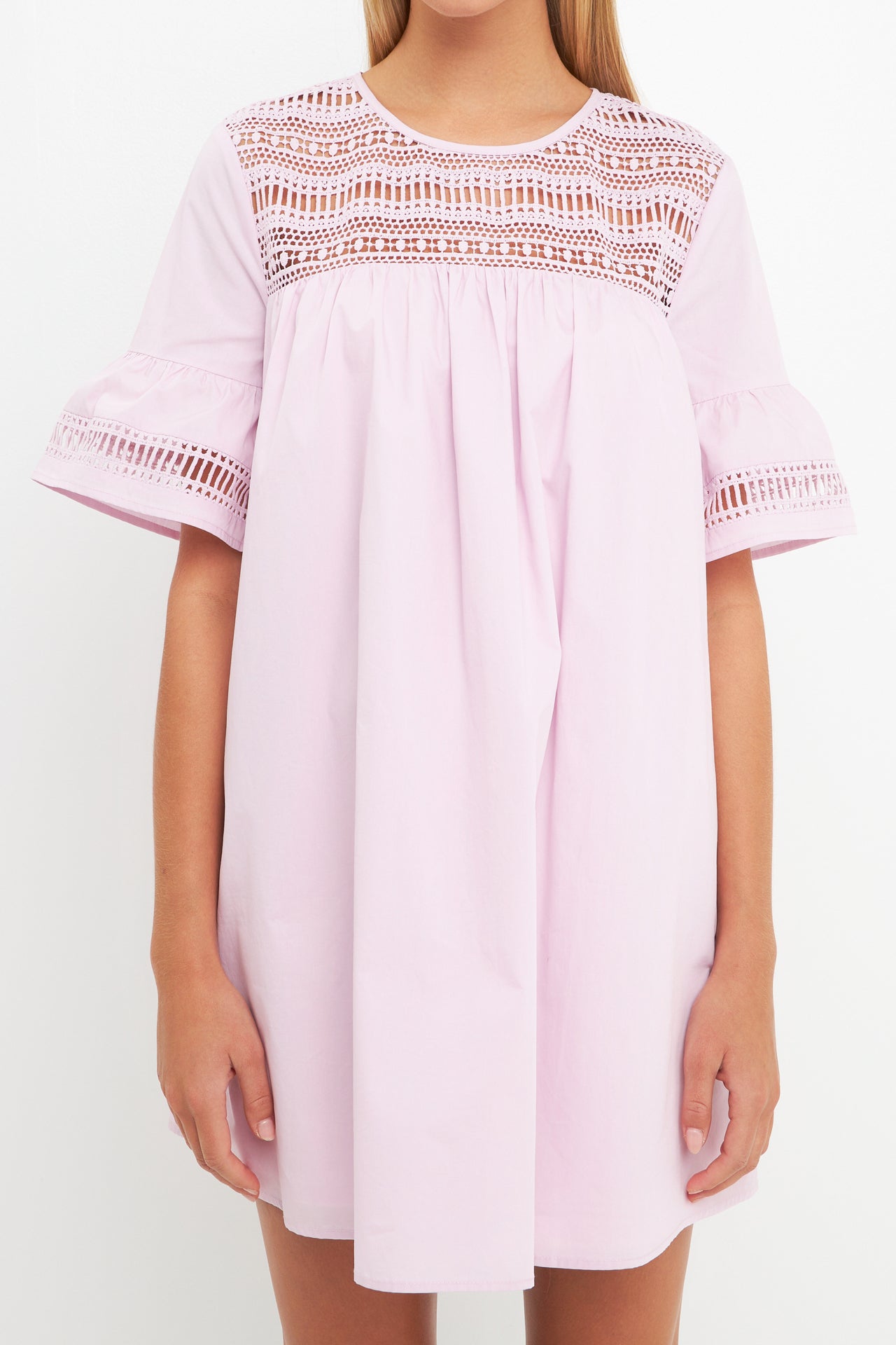 Lace Detail Mini Dress