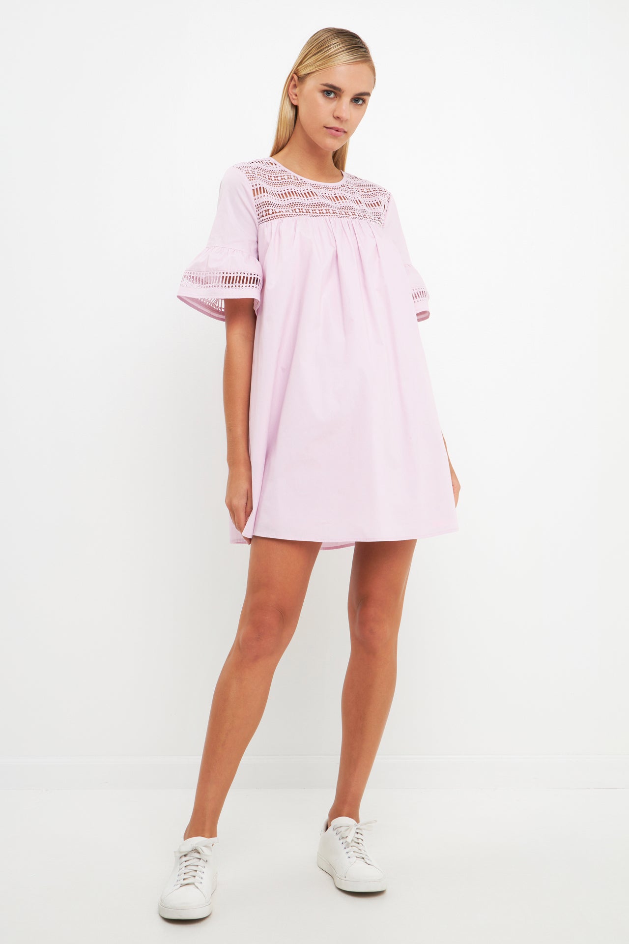 Lace Detail Mini Dress
