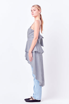 ENGLISH FACTORY - Poplin High-Low Top - TOPS available at Objectrare