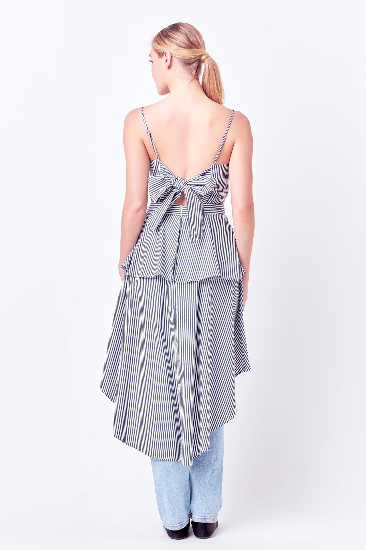 ENGLISH FACTORY - Poplin High-Low Top - TOPS available at Objectrare