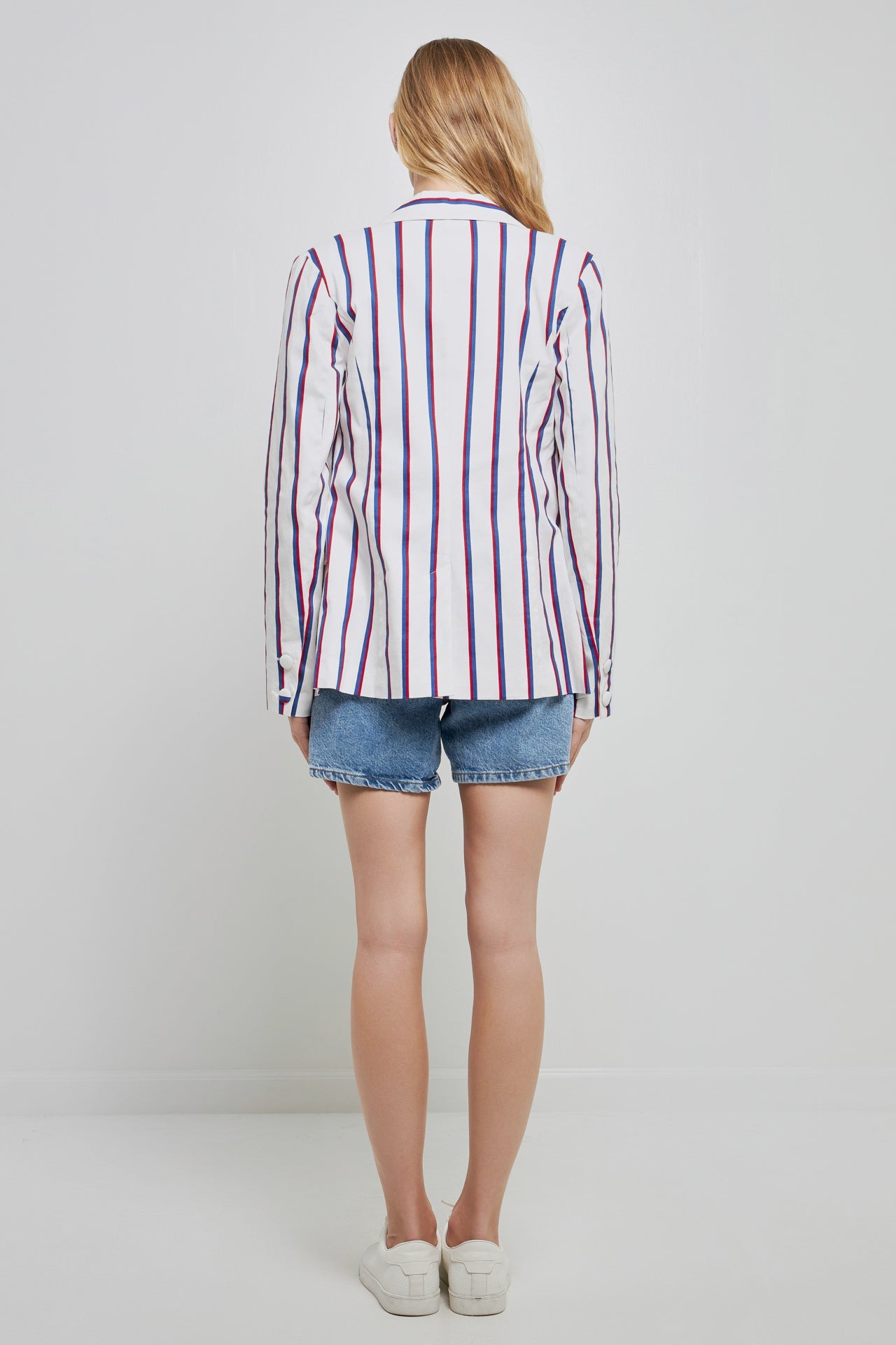 ENGLISH FACTORY - Striped Double Breasted Blazer - BLAZERS available at Objectrare