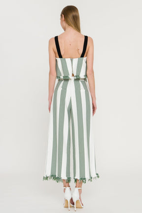 ENGLISH FACTORY - Stripe Crop Top - TOPS available at Objectrare