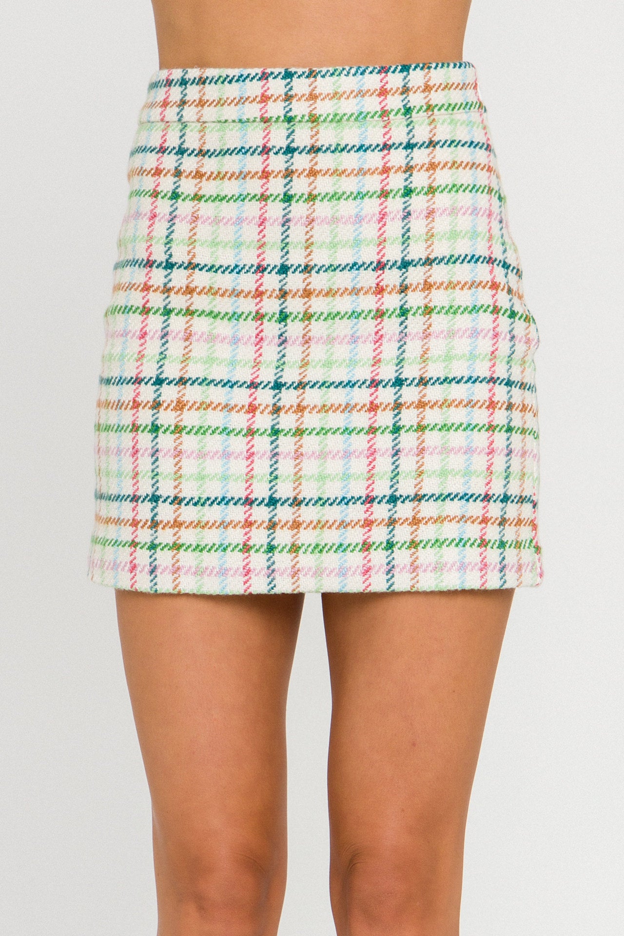 ENGLISH FACTORY - English Factory - Checkered Mini Skirt - SKIRTS available at Objectrare