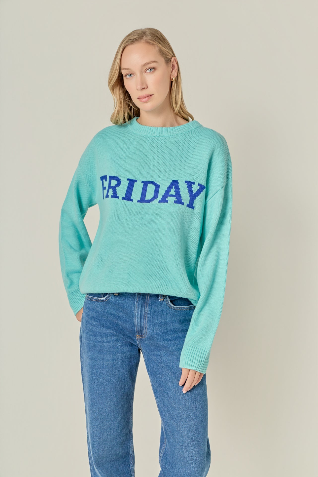 ENGLISH FACTORY - Days Of The Week Sweater - SWEATERS & KNITS available at Objectrare
