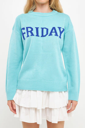 English Factory - Days Of The Week Sweater