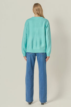 ENGLISH FACTORY - Days Of The Week Sweater - SWEATERS & KNITS available at Objectrare