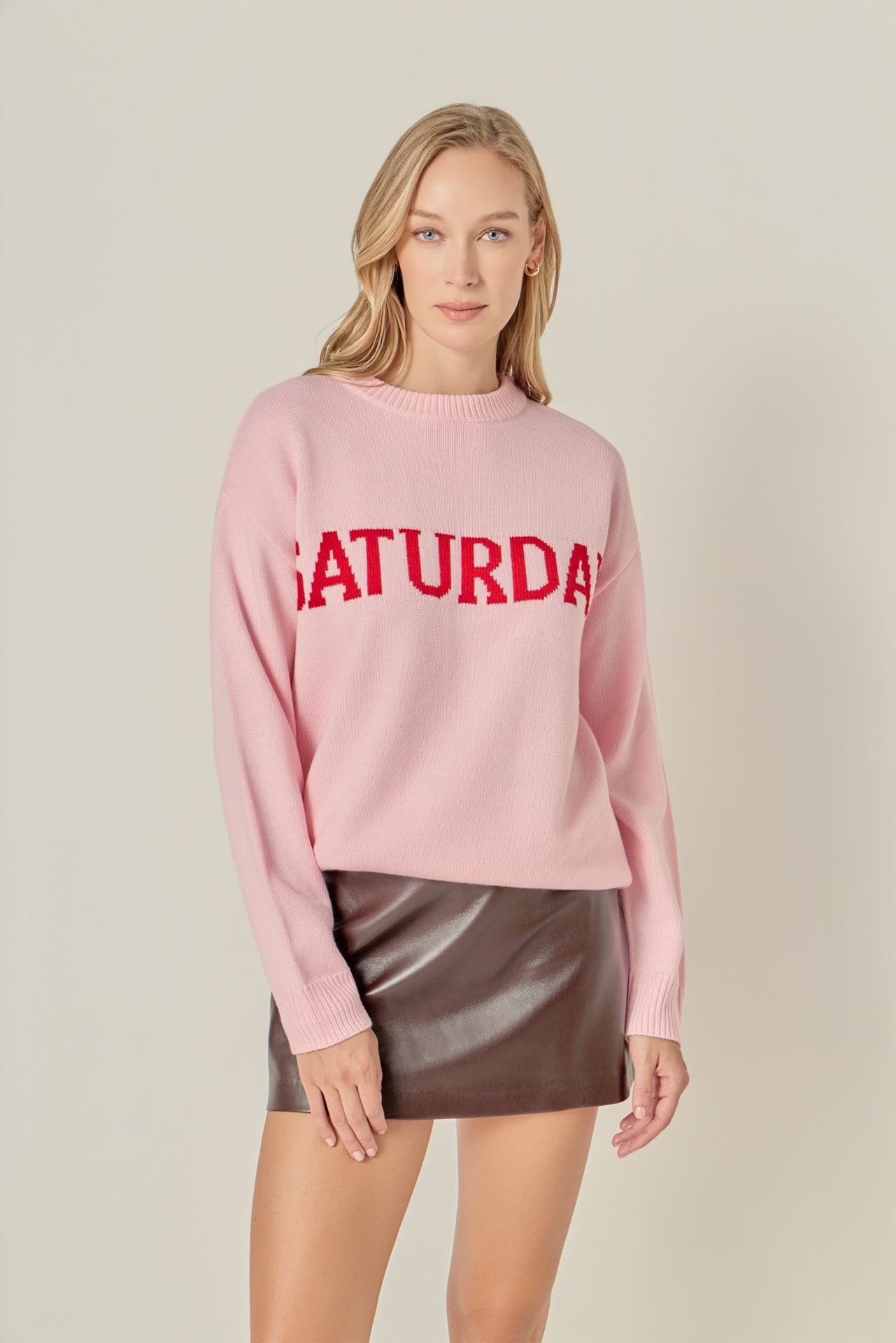 ENGLISH FACTORY - Days Of The Week Sweater - SWEATERS & KNITS available at Objectrare