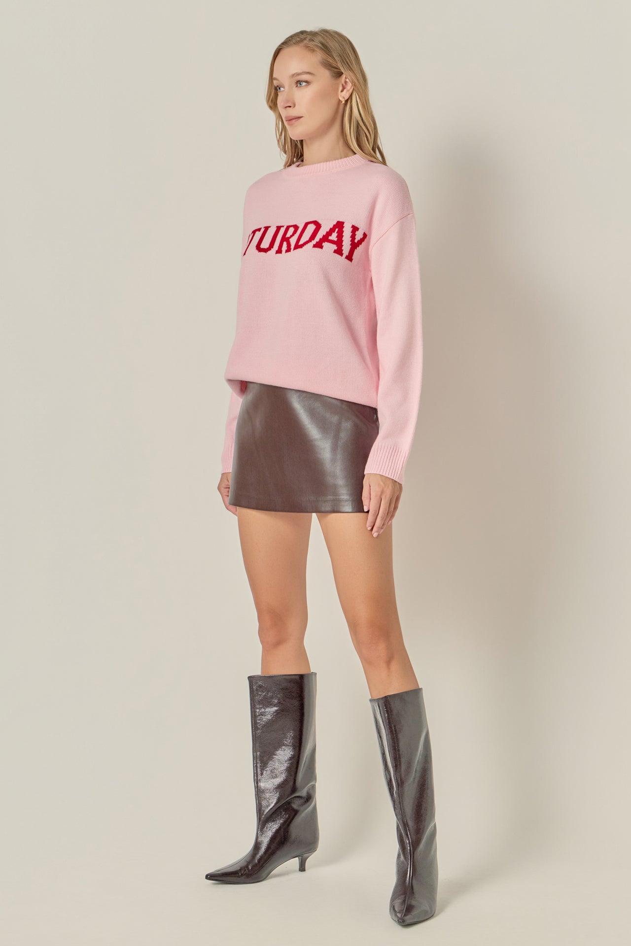 ENGLISH FACTORY - Days Of The Week Sweater - SWEATERS & KNITS available at Objectrare