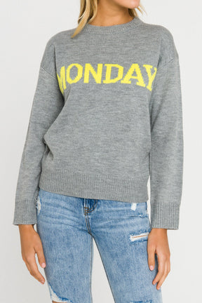 Days Of The Week Sweater