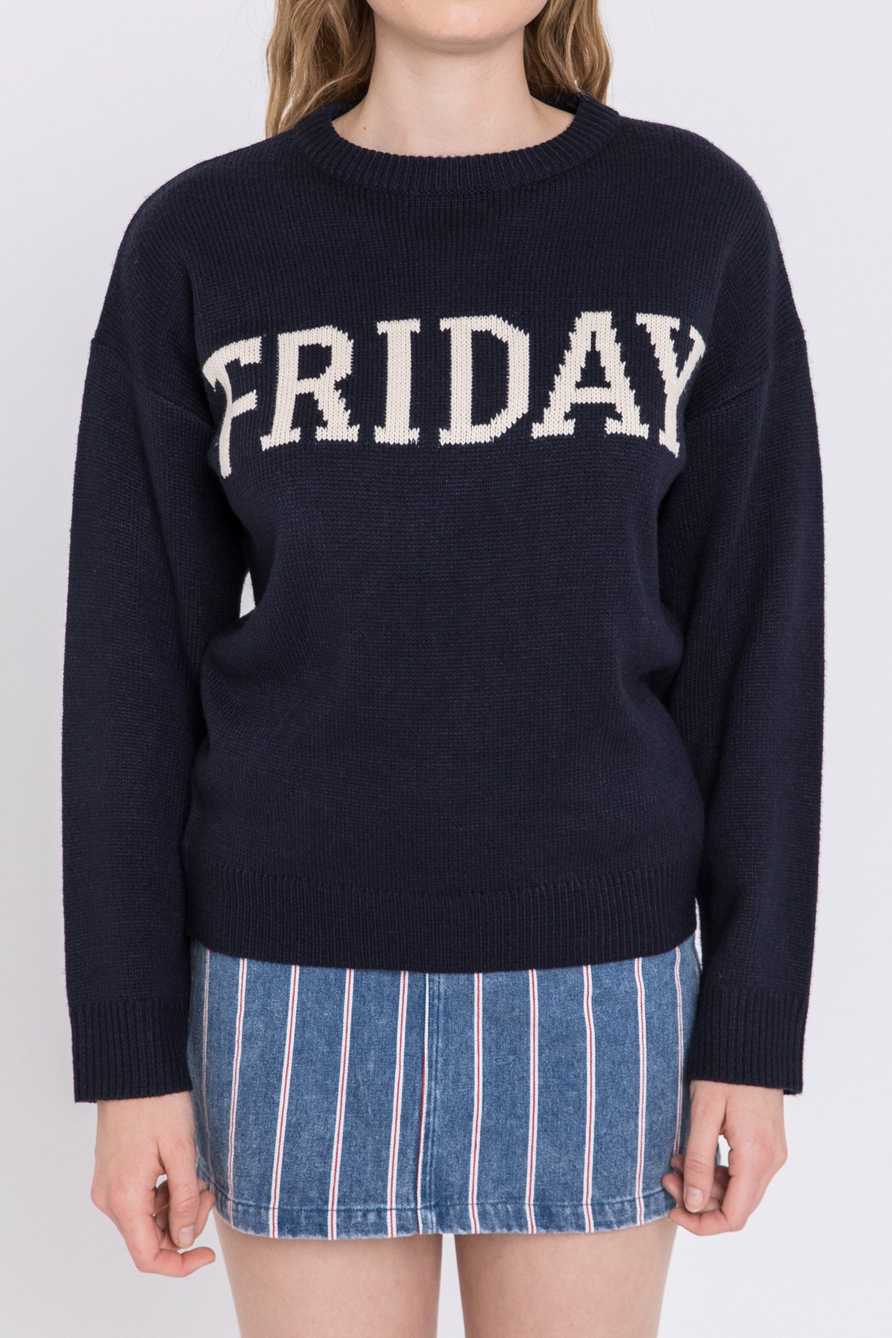 ENGLISH FACTORY - English Factory - Days Of The Week Sweater - SWEATERS & KNITS available at Objectrare