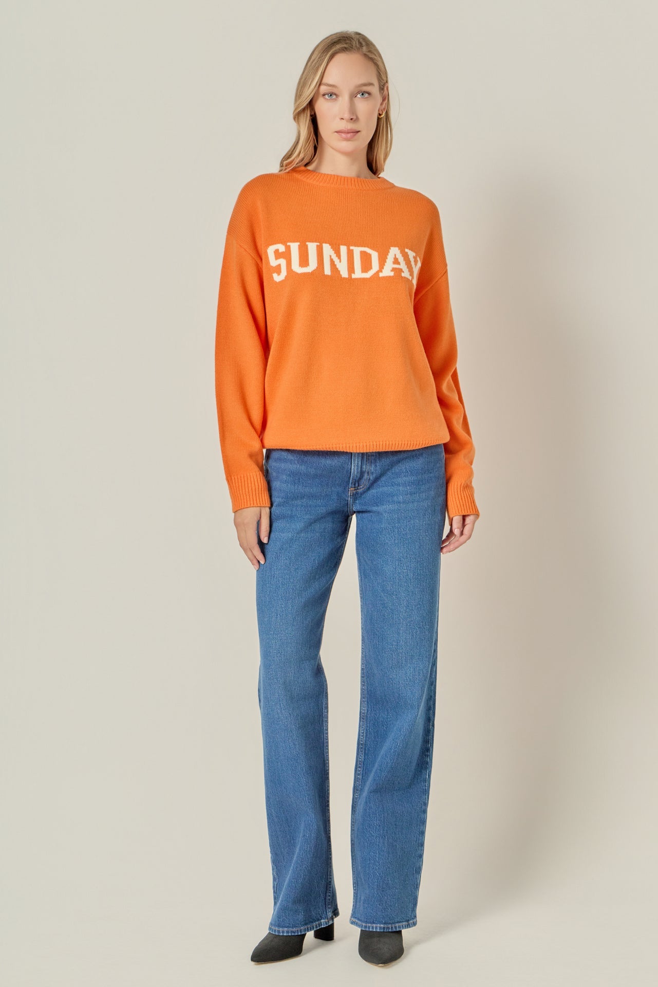 ENGLISH FACTORY - Days Of The Week Sweater - SWEATERS & KNITS available at Objectrare