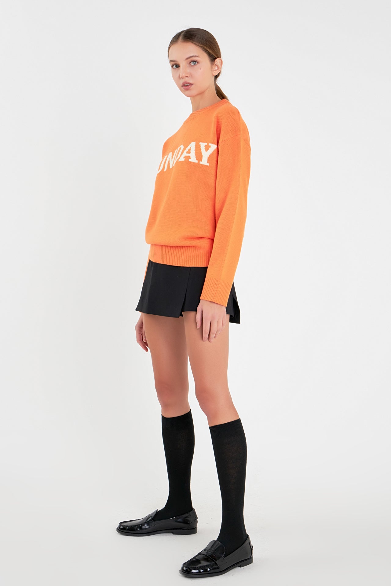ENGLISH FACTORY - Days Of The Week Sweater - SWEATERS & KNITS available at Objectrare