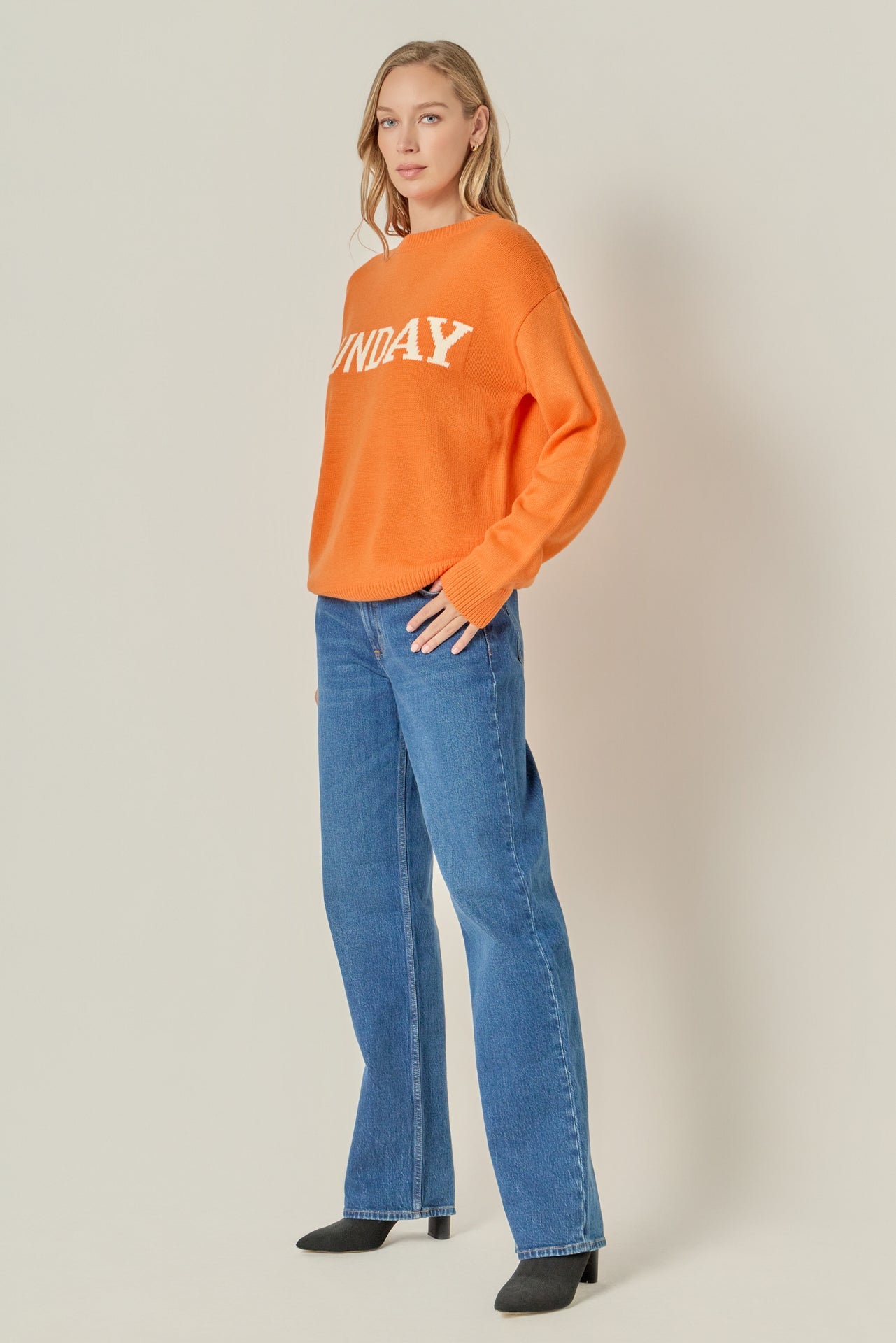 ENGLISH FACTORY - Days Of The Week Sweater - SWEATERS & KNITS available at Objectrare