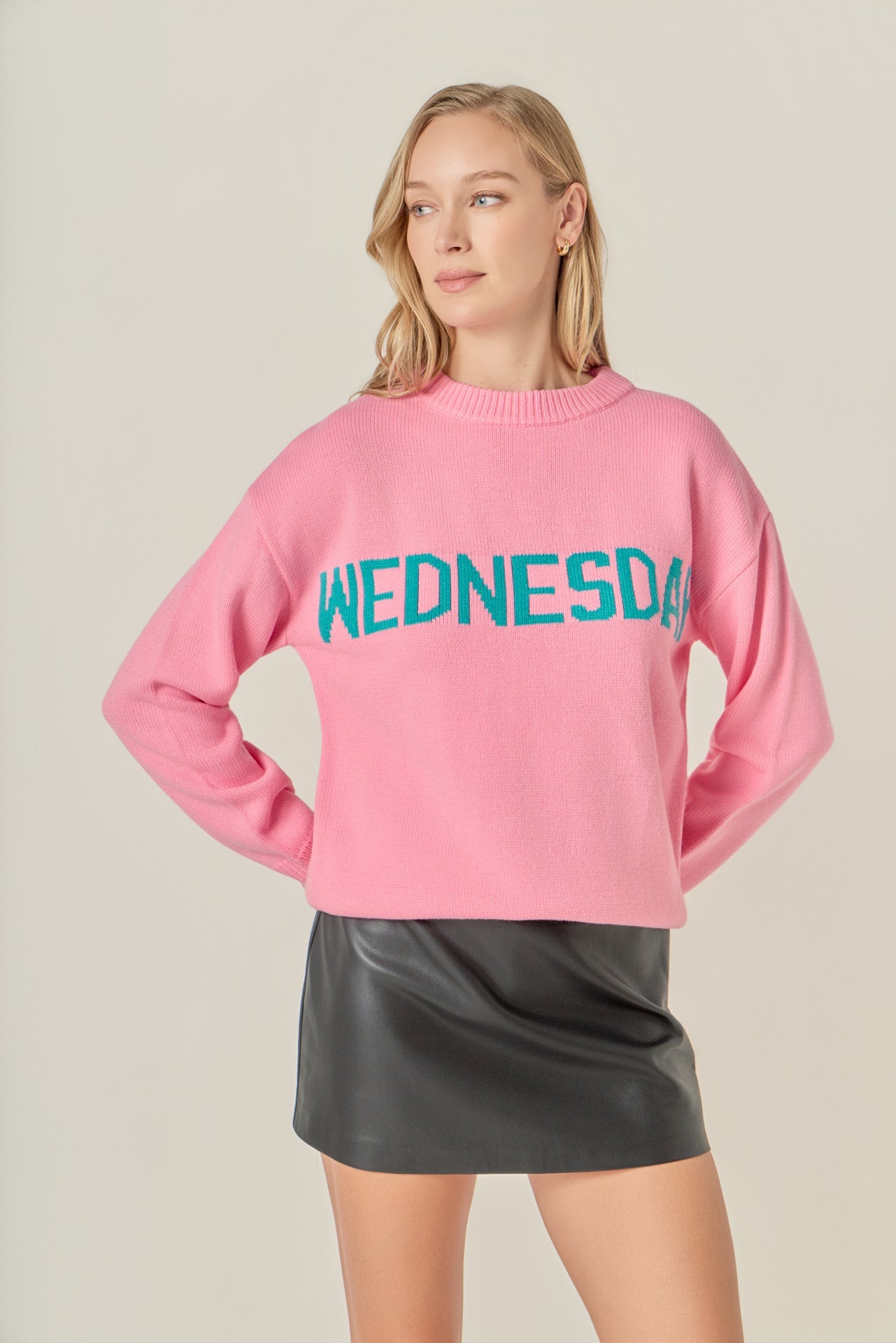 ENGLISH FACTORY - Days Of The Week Sweater - SWEATERS & KNITS available at Objectrare