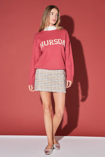 Days Of The Week Sweater