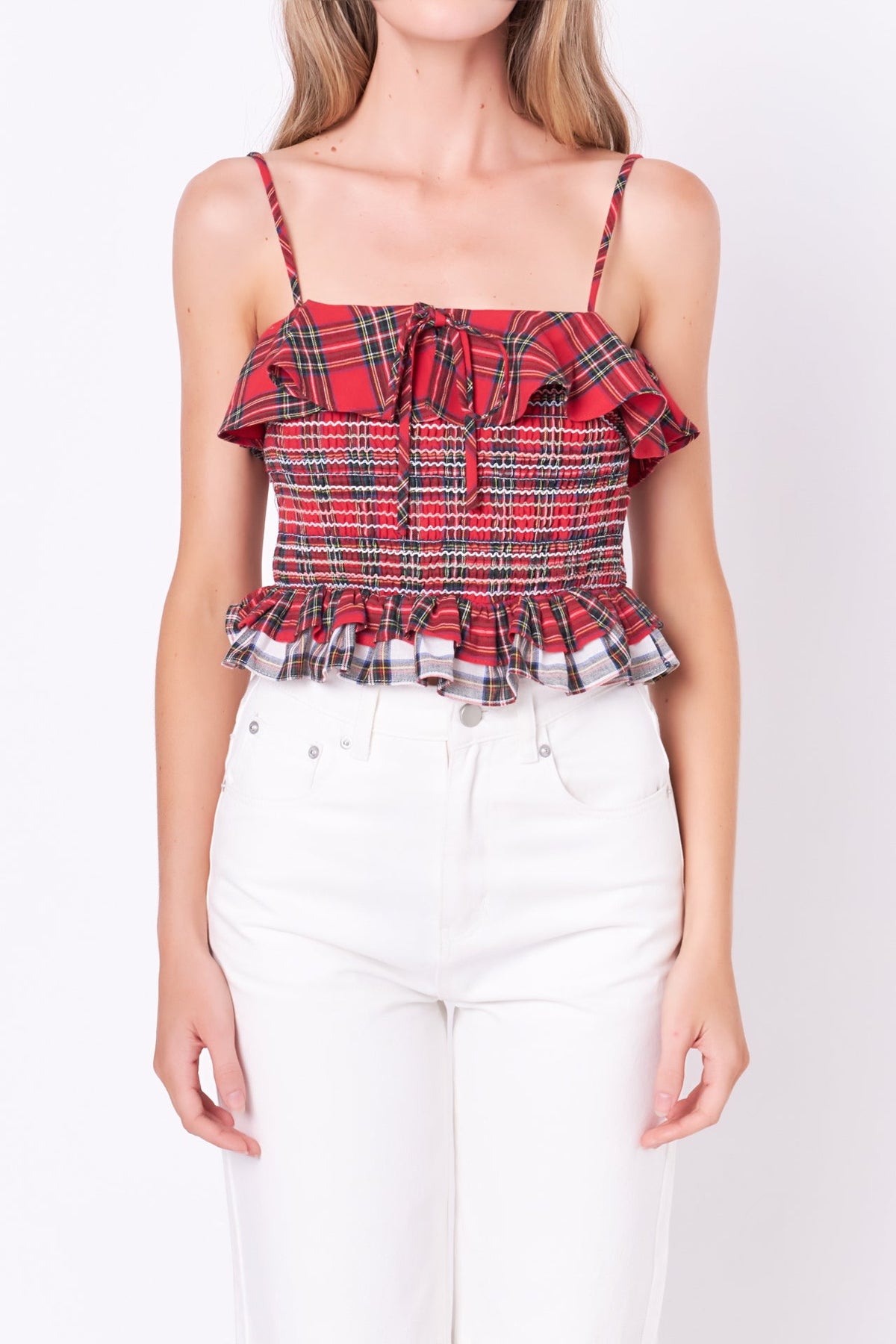 Tartan Check Tank Top