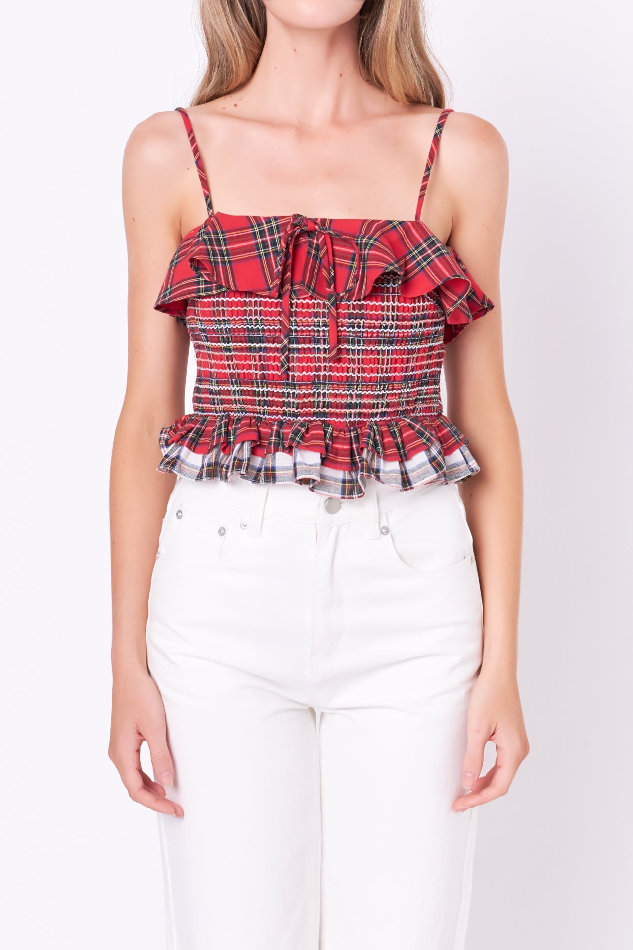 Tartan Check Tank Top