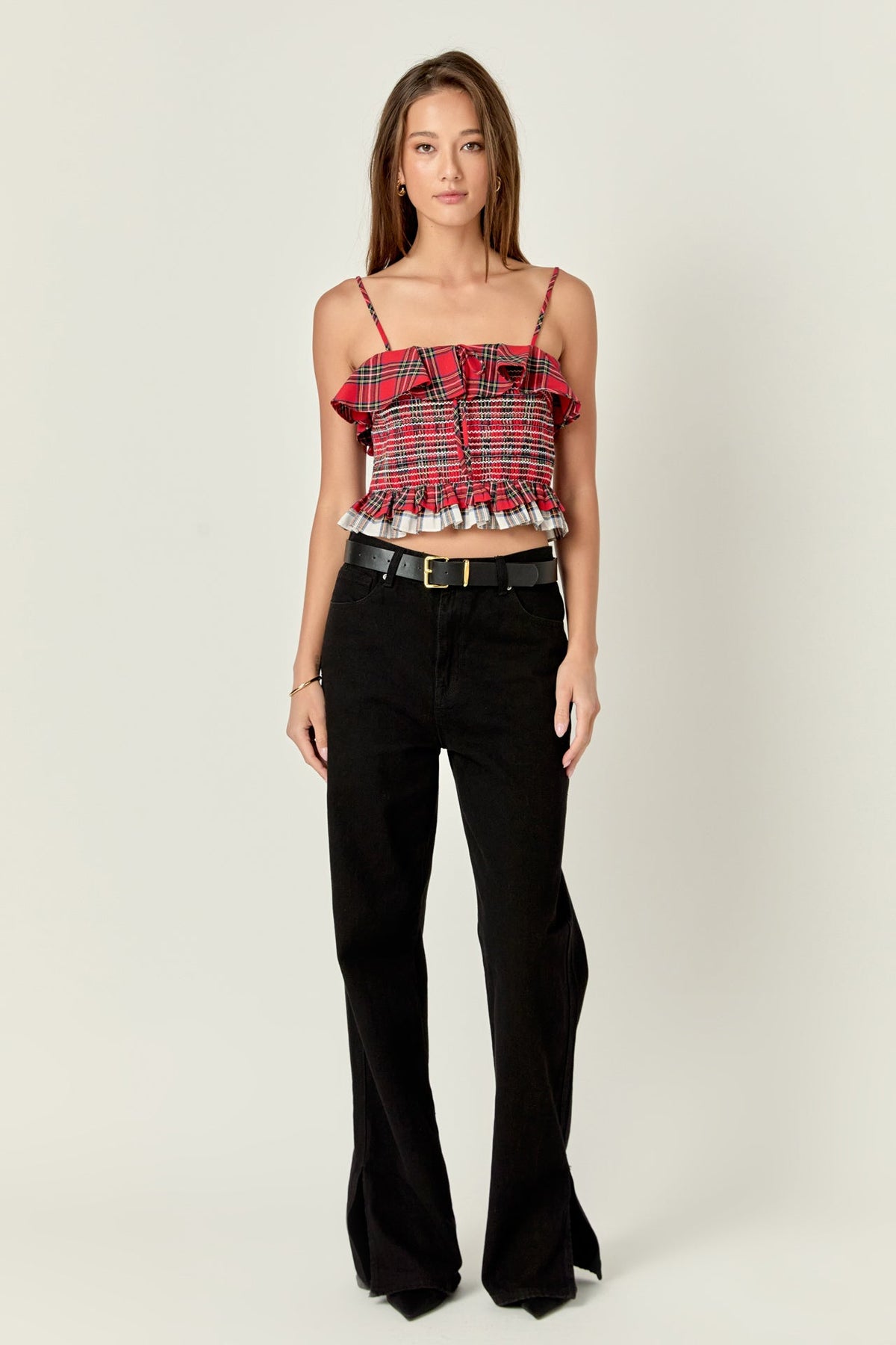 Tartan Check Tank Top