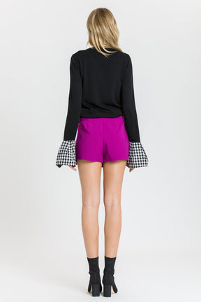 Sweater W/ Combo Cuff