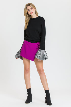 Sweater W/ Combo Cuff