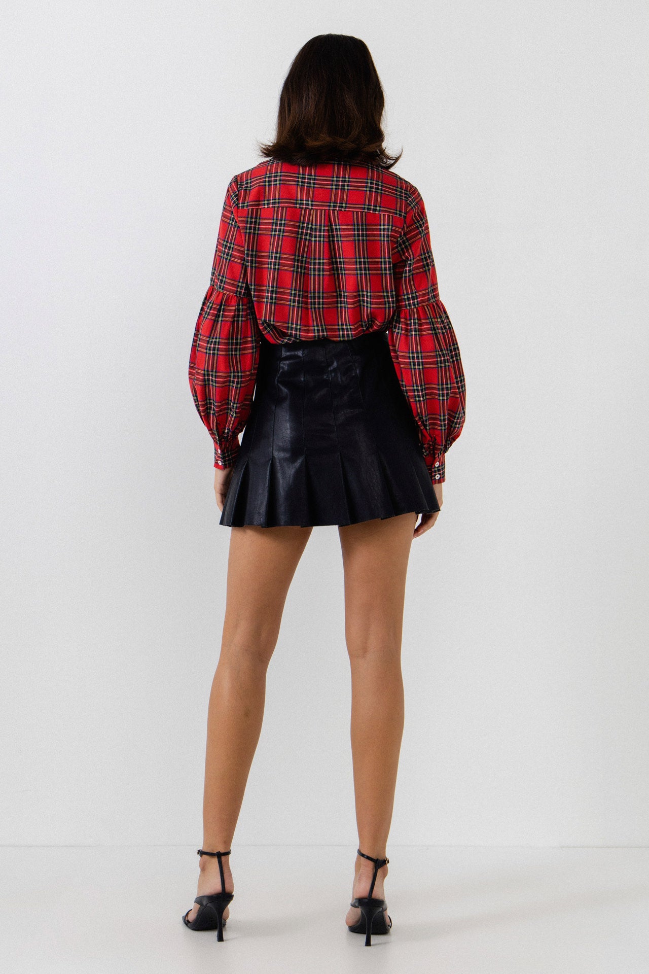 ENGLISH FACTORY - Tartan Blouse - TOPS available at Objectrare