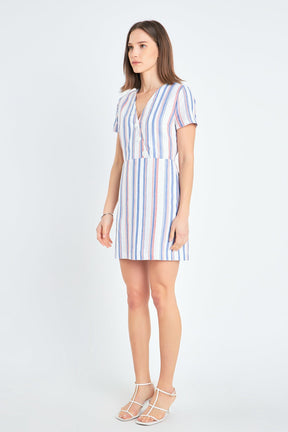 ENGLISH FACTORY - Linen Mini Dress - DRESSES available at Objectrare