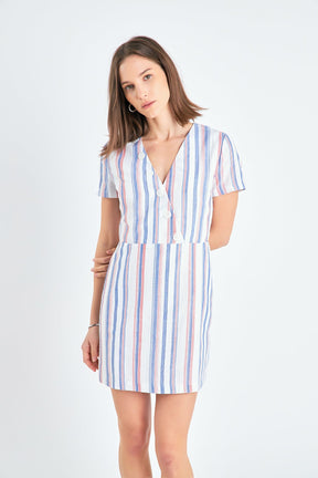 ENGLISH FACTORY - Linen Mini Dress - DRESSES available at Objectrare
