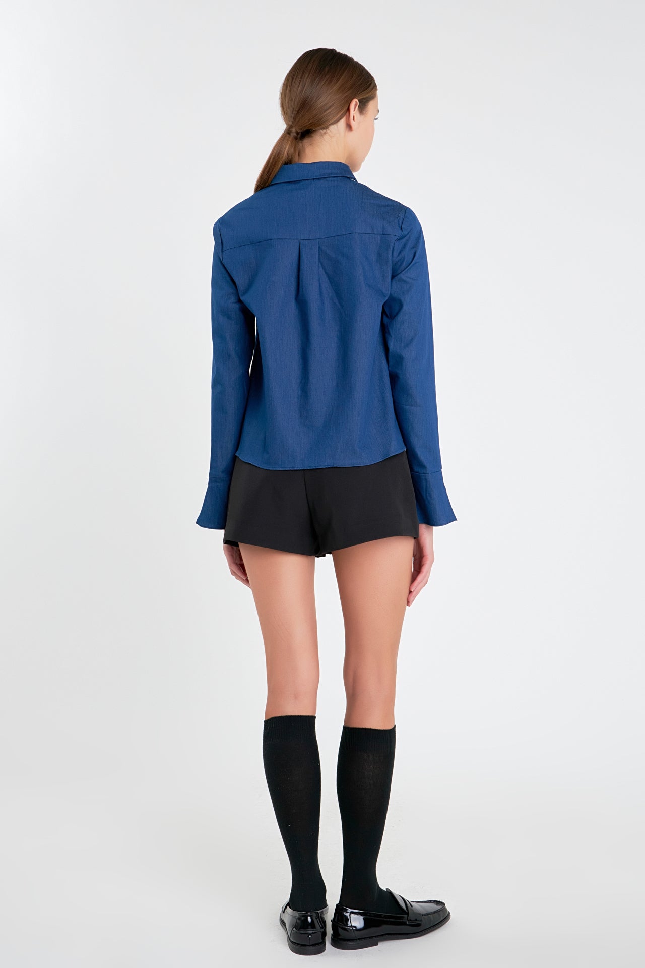 ENGLISH FACTORY - Striped Bib Shirts - BLOUSES available at Objectrare