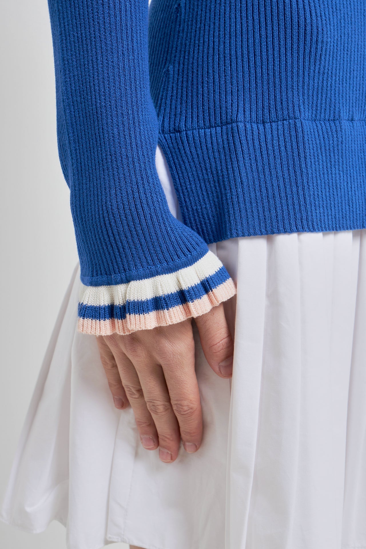 ENGLISH FACTORY - Poplin Combo Knit Dress - DRESSES available at Objectrare