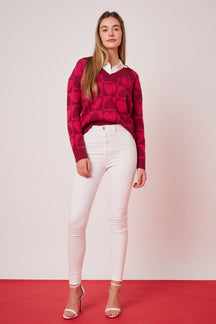 ENGLISH FACTORY - Heart Knit Sweater - SWEATERS & KNITS available at Objectrare